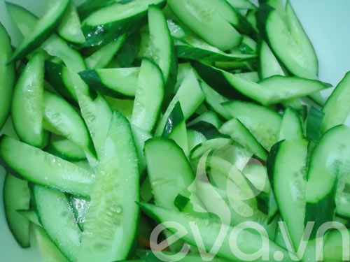 dưa leo gỏi mực