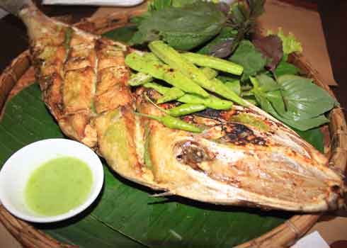 Cá bò da nướng muối ớt