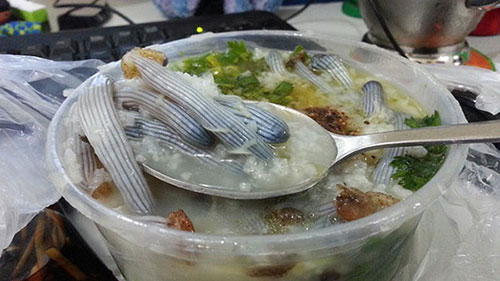 cách nấu cháo sá sùng cho bé