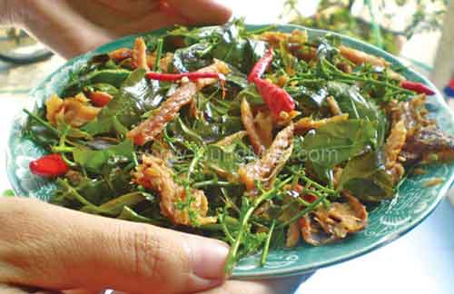 Khô cá lóc một nắng làm món gì ngon - gỏi khô cá lóc 1 nắng