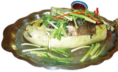 cách làm cá lóc hấp bầu ngon